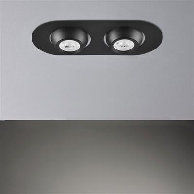Moda Aydınlatma Sıva Altı İkili Led Spot Siyah MD-D 2082-02