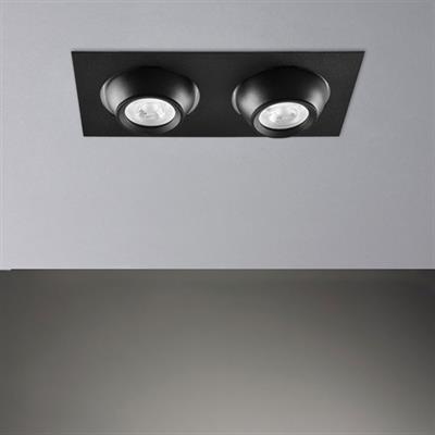 Moda Aydınlatma Sıva Altı İkili Led Spot Siyah MD-D 2088-02