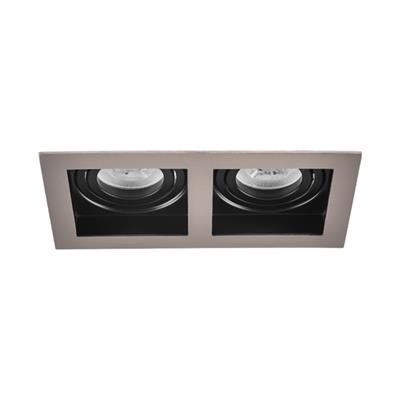 Moda Aydınlatma Sıva Altı İkili Led Spot Siyah Saten Siyah MD-D 2136-66