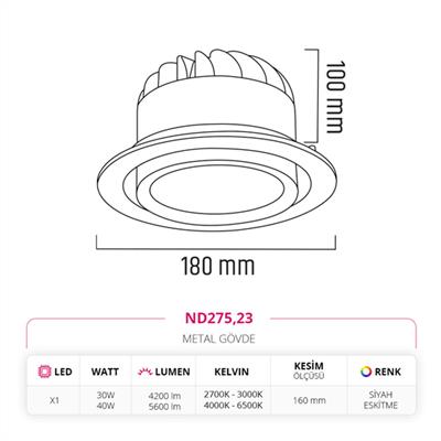 Moda Aydınlatma Sıva Altı Led Spot Eskitme MD-D 2021-23