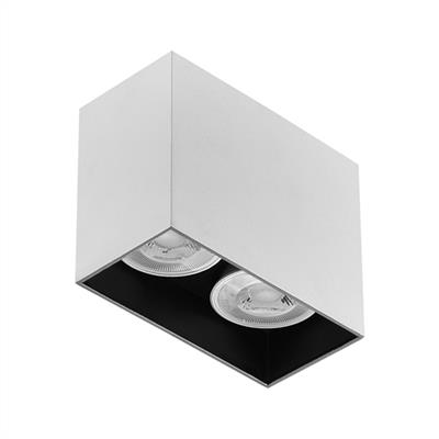 Moda Aydınlatma Sıva Üstü İkili Led Spot Beyaz Siyah MD-S 3115-03