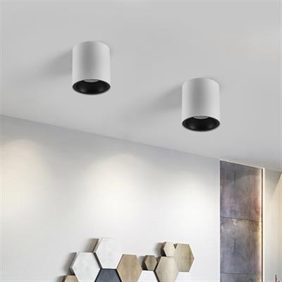 Moda Aydınlatma Sıva Üstü Led Spot Beyaz Siyah MD-S 3079-03