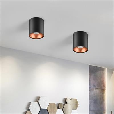 Moda Aydınlatma Sıva Üstü Led Spot Siyah Bakır MD-S 3080-20