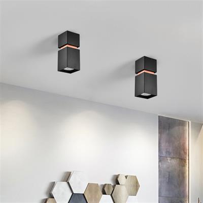Moda Aydınlatma Sıva Üstü Led Spot Siyah Bakır MD-S 3090-20