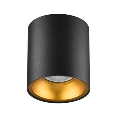Moda Aydınlatma Sıva Üstü Led Spot Siyah Gold MD-S 3081-21