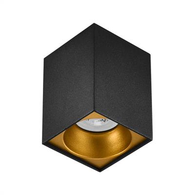 Moda Aydınlatma Sıva Üstü Led Spot Siyah Gold MD-S 3087-21