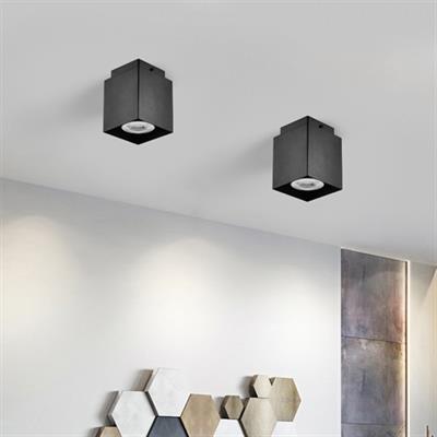 Moda Aydınlatma Sıva Üstü Led Spot Siyah MD-S 3093-02