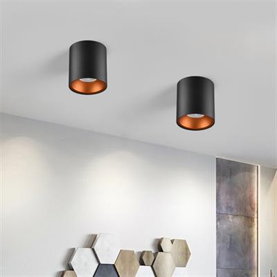 Moda Aydınlatma Sıva Üstü Led Spot Siyah Portakal MD-S 3083-26