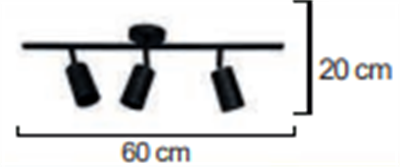 Moda Aydınlatma 3*Gu-10 Duylu Dekoratif Duvar Aplik MD-A 5073