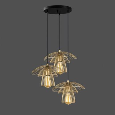 Moda Aydınlatma 3lü Dekoratif Sarkıt Armatür Gold MD-S 4426-07