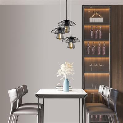 Moda Aydınlatma 3lü Dekoratif Sarkıt Armatür Siyah MD-S 4432-02