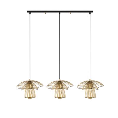 Moda Aydınlatma 3lü Dekoratif Sarkıt Armatür Gold MD-S 4427-07