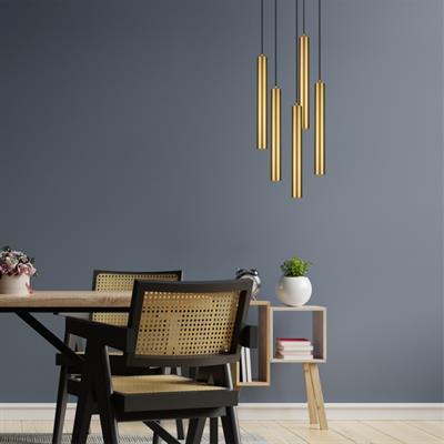 Moda Aydınlatma Dekoratif Sarkıt Armatür Gold MD-S 4463-07