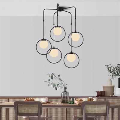Moda Aydınlatma E-27 5li Duylu Dekoratif Sarkıt Armatür MD-S 4254-02