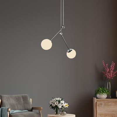 Moda Aydınlatma E-27 Duylu 2li Dekoratif Sarkıt Armatür MD-S 4373-17