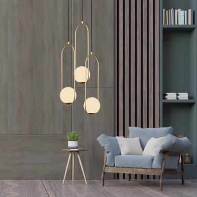 Moda Aydınlatma E-27 Duylu 3lü Dekoratif Sarkıt Armatür MD-S 4241-23