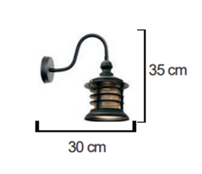 Moda Aydınlatma E-27 Duylu Dekoratif Duvar Aplik MD-A 5014-02