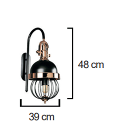 Moda Aydınlatma E-27 Duylu Dekoratif Duvar Aplik MD-A 5046