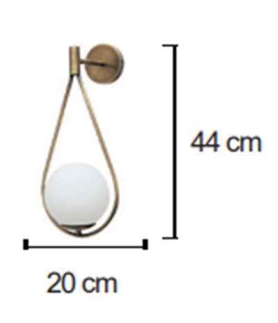 Moda Aydınlatma E-27 Duylu Dekoratif Duvar Aplik MD-A 5063-08