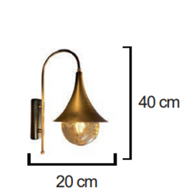 Moda Aydınlatma E-27 Duylu Dekoratif Duvar Aplik MD-A 5034-08