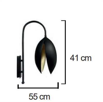 Moda Aydınlatma E-27 Duylu Dekoratif Duvar Aplik MD-A 5004-02-08