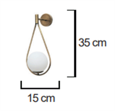 Moda Aydınlatma G-9 Duylu Dekoratif Duvar Aplik MD-A 5062-08