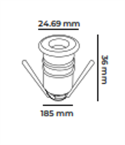 Molled 12 Volt 0,2W Ledli Merdiven Armatürü MOL9021