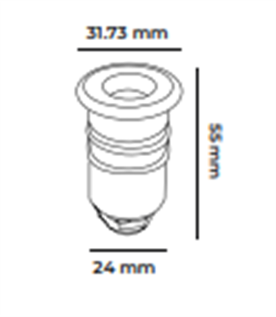 Molled 12 Volt 0,6W Ledli Merdiven Armatürü MOL9022