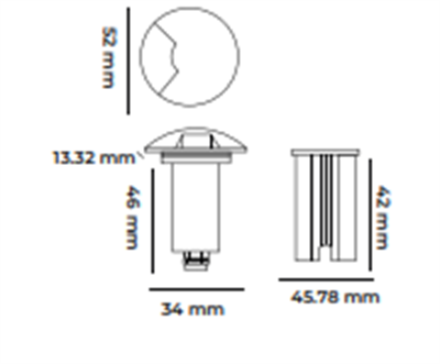 Molled 12 Volt 1W Ledli Merdiven Armatürü MOL9025