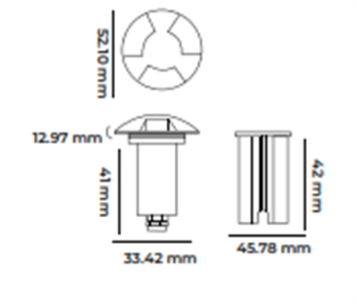 Molled 12 Volt 1W Ledli Merdiven Armatürü MOL9027
