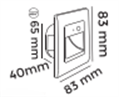 Molled 1W Ledli Sensörlü Merdiven Armatürü MOL9018