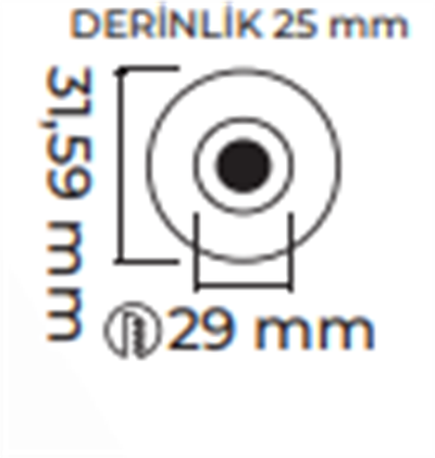Molled 1W Ledli Sıva Altı Mini Spot MOL7011