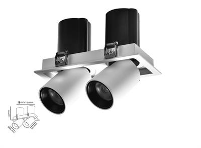 Molled 2*20W&2*30W Sıva Altı Hareketli Led Spot Armatür MOL5017