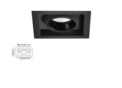 Molled 20W&30W Sıva Altı Kare Led Spot Armatür MOL5024