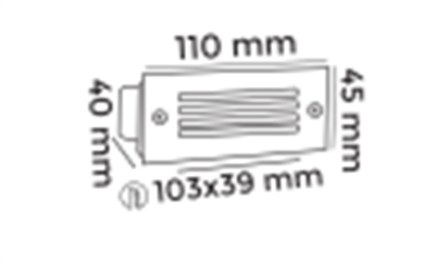 Molled 3W Ledli Merdiven Armatürü MOL9004