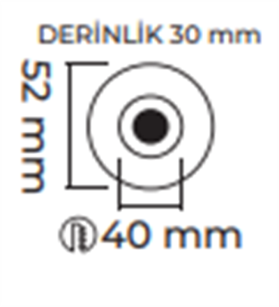Molled 3W Ledli Sıva Altı Mini Spot MOL7014