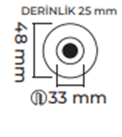 Molled 3W Ledli Sıva Altı Mini Spot MOL7038