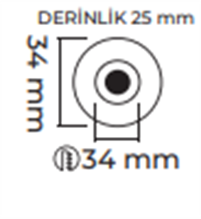 Molled 3W Ledli Sıva Altı Mini Spot MOL7066