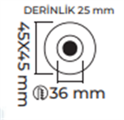 Molled 3W Ledli Sıva Altı Mini Spot MOL7084