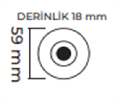 Molled 3W Ledli Sıva Üstü Mini Spot MOL7002