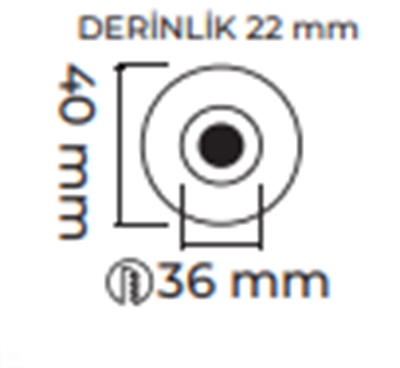 Molled 3W Ledli Sıva Altı Mini Spot MOL7027 B
