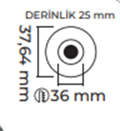 Molled 3W Ledli Sıva Altı Mini Spot MOL7004 