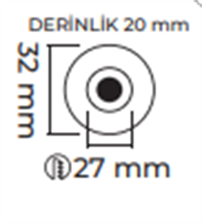 Molled 3W Ledli Sıva Altı Mini Spot MOL7036 SN