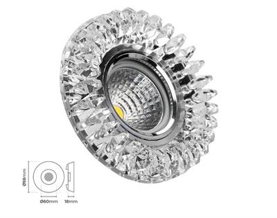 Molled Gu-10 Duylu Sıva Altı Kristal Mini Spot Armatür MOL507