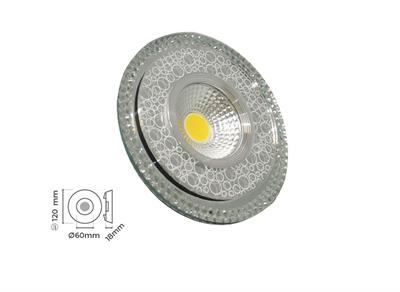 Molled Gu-10 Duylu Sıva Altı Kristal Mini Spot Armatür MOL575