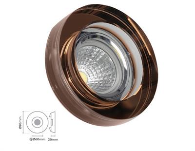 Molled Gu-10 Duylu Sıva Altı Cam Mini Spot Armatür MOL555
