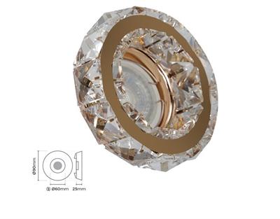 Molled Gu-10 Duylu Sıva Altı Kristal Mini Spot Armatür MOL564