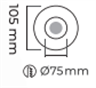Molled Gu-10 Duylu Sıva Altı Mini Spot Armatür MOL3015
