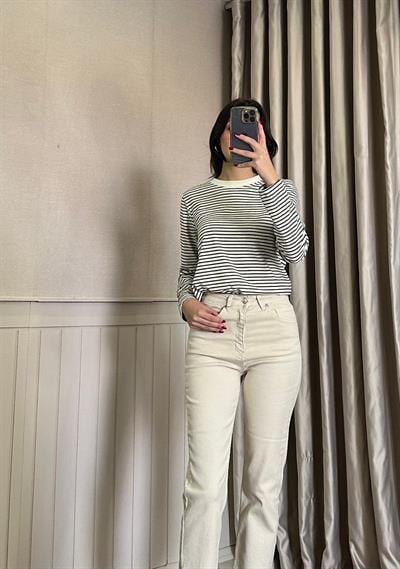 Çizgili Sweatshirt