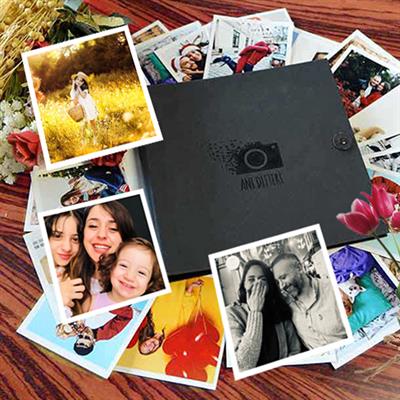 Anı Defteri 20 Adet 10x10 Cm Solmaz Fotoğraf Baskı, Beyaz Jel Kalem ve Bant Hediye (kendin tasarla, yapıştır, oluştur ) 